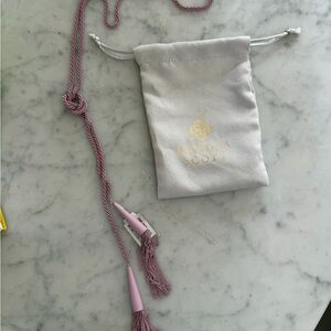 Kendra Scott Dusty Pink Tassel Lariat Necklace